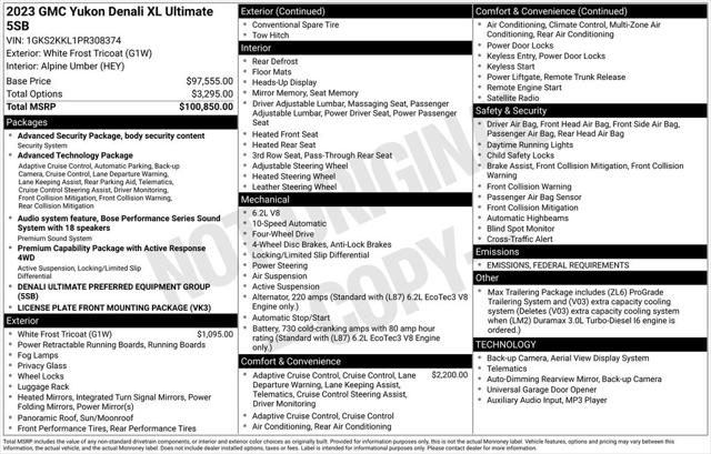 2023 GMC Yukon XL 4WD Denali Ultimate 2023 GMC Yukon XL 4WD Denali Ultimate