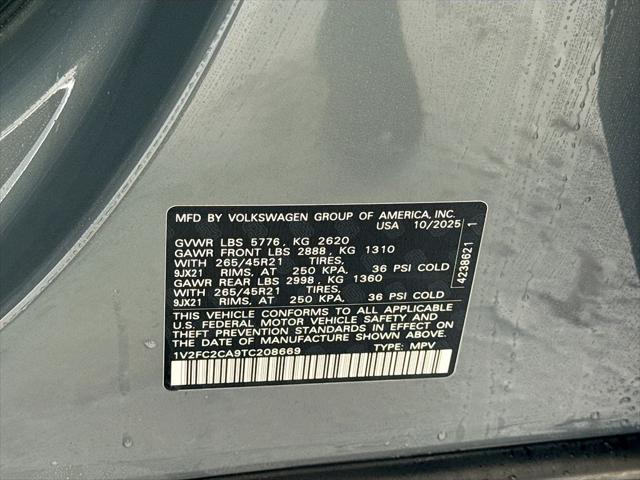 2026 Volkswagen Atlas Cross Sport 2.0T SEL Premium R-Line