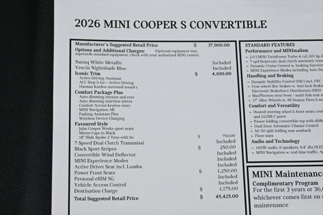 2026 MINI Cooper Convertible Cooper S