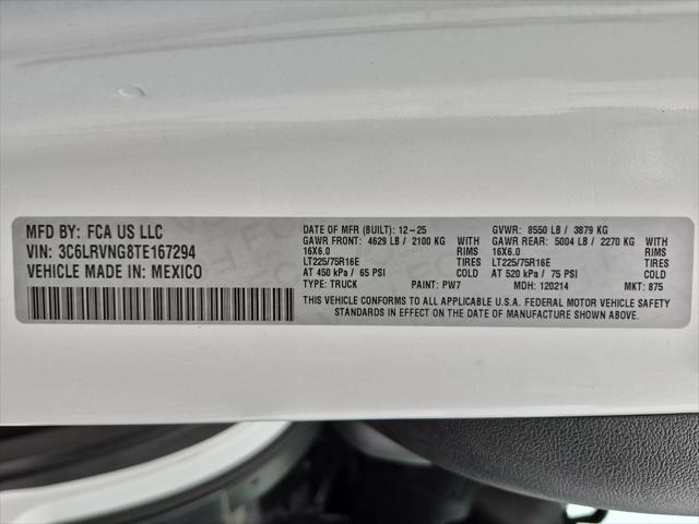 2026 Ram ProMaster Tradesman