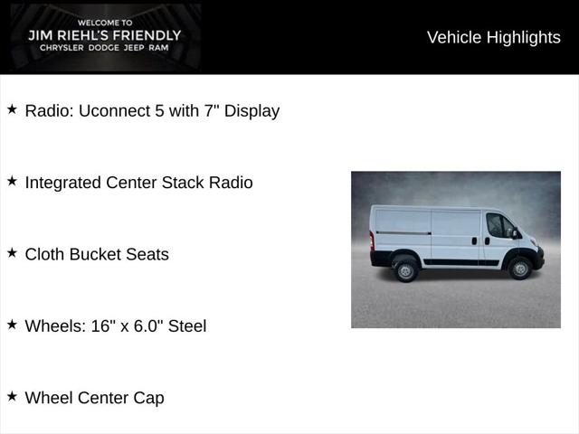 2026 RAM Ram ProMaster RAM PROMASTER 1500 TRADESMAN CARGO VAN LOW ROOF 136 WB