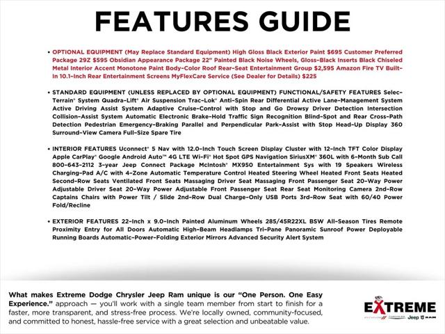 2026 Wagoneer Grand Wagoneer GRAND WAGONEER L SUMMIT OBSIDIAN 4X4