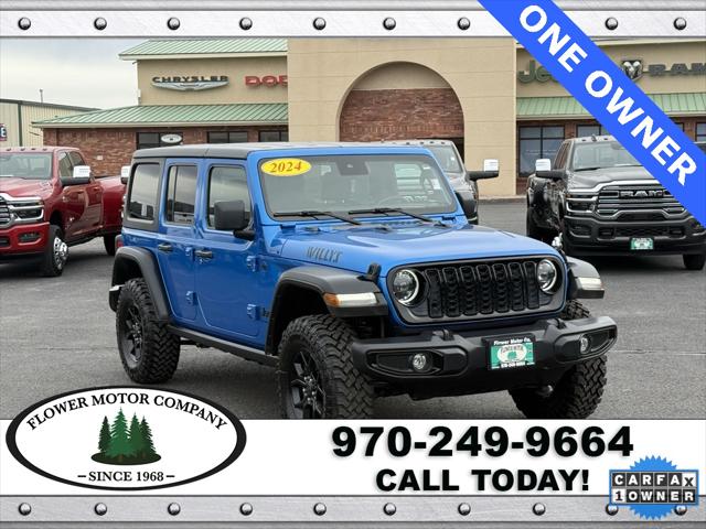2024 Jeep Wrangler 4-Door Willys 4x4 2024 Jeep Wrangler 4-Door Willys 4x4