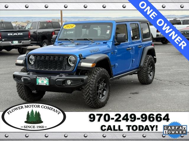 2024 Jeep Wrangler 4-Door Willys 4x4 2024 Jeep Wrangler 4-Door Willys 4x4