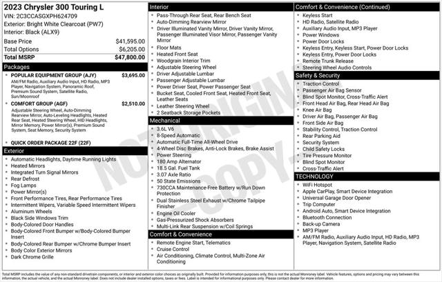 2023 Chrysler 300 Touring L AWD