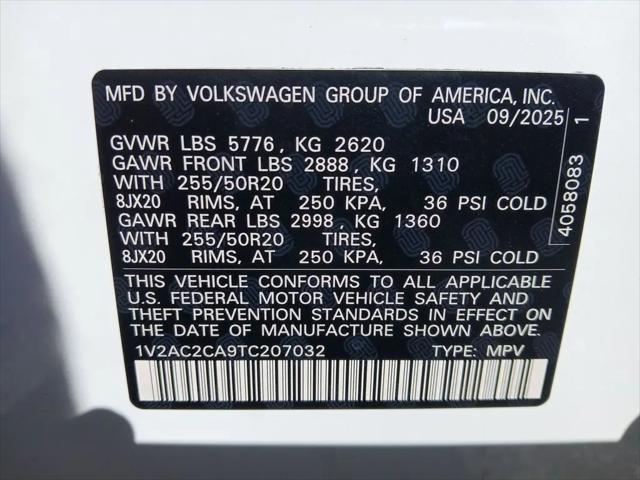 2026 Volkswagen Atlas Cross Sport SEL R-Line Black