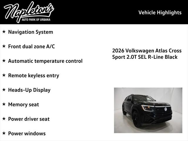 2026 Volkswagen Atlas Cross Sport SEL R-Line Black