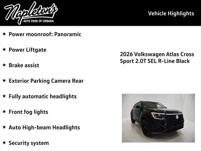 2026 Volkswagen Atlas Cross Sport SEL R-Line Black