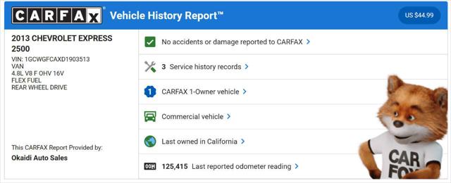 2013 Chevrolet Express Work Van