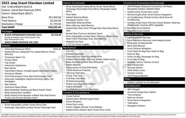 2023 Jeep Grand Cherokee Limited 4x4 2023 Jeep Grand Cherokee Limited 4x4