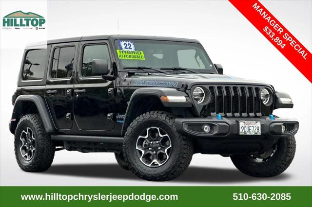 2022 Jeep Wrangler 4xe Unlimited Rubicon 4x4 2022 Jeep Wrangler 4xe Unlimited Rubicon 4x4