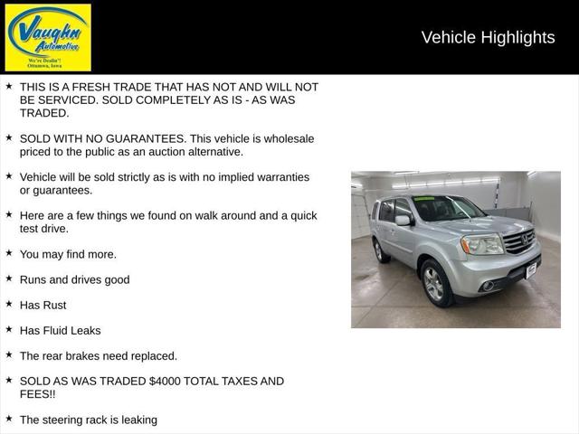 2012 Honda Pilot EX-L 2012 Honda Pilot EX-L