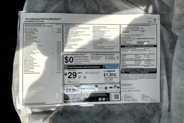 2025 BMW X3 30 xDrive