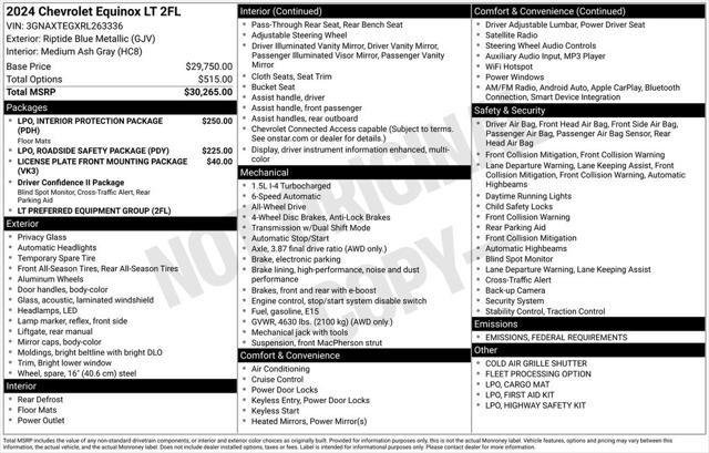 2024 Chevrolet Equinox AWD 2FL 2024 Chevrolet Equinox AWD 2FL