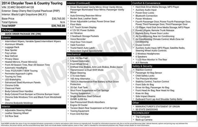 2014 Chrysler Town and Country Touring