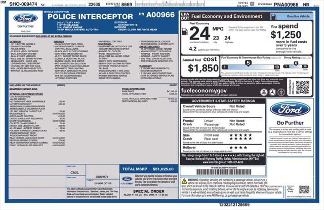 2023 Ford Police Interceptor Utility Base