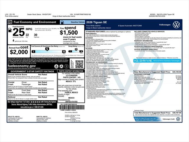 2026 Volkswagen Tiguan SE