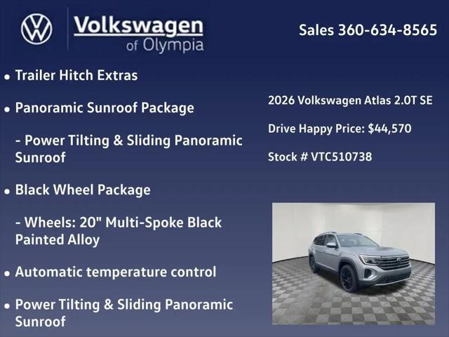 2026 Volkswagen Atlas SE with Technology
