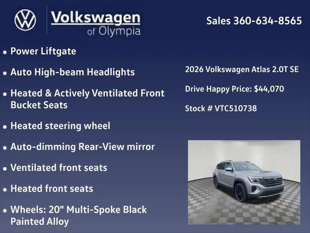 2026 Volkswagen Atlas SE with Technology
