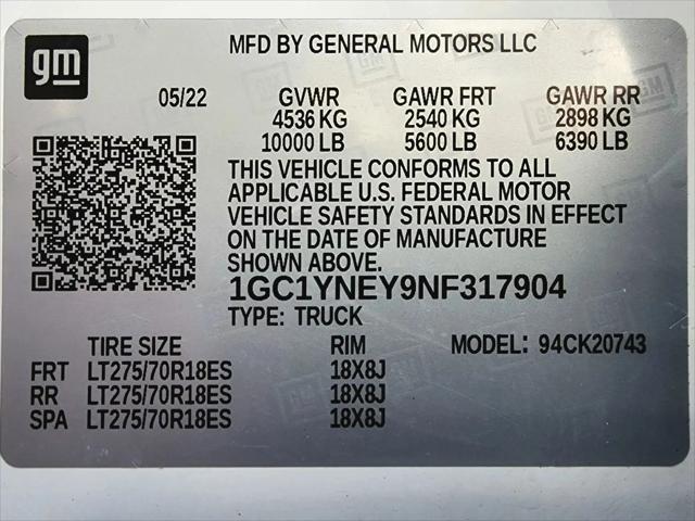 2022 Chevrolet Silverado 2500HD 4WD Crew Cab Standard Bed LT