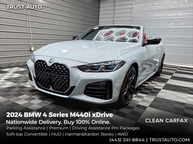 2024 BMW 4 Series M440i xDrive AWD Soft-Top Convertible w/Premium/Driving Assistance Pro Pkgs for sale in Sykesville, MD