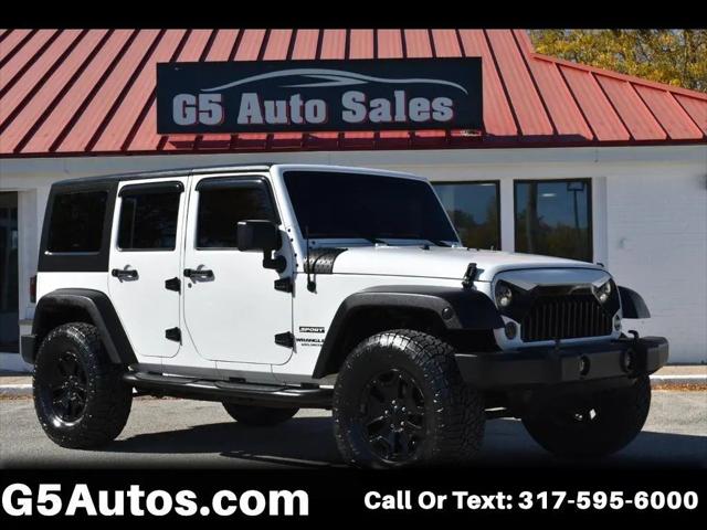 2016 Jeep Wrangler Unlimited Sport for sale in Fishers, IN