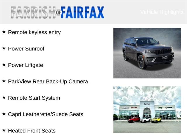 2025 Jeep Grand Cherokee GRAND CHEROKEE ALTITUDE X 4X4 2025 Jeep Grand Cherokee GRAND CHEROKEE ALTITUDE X 4X4