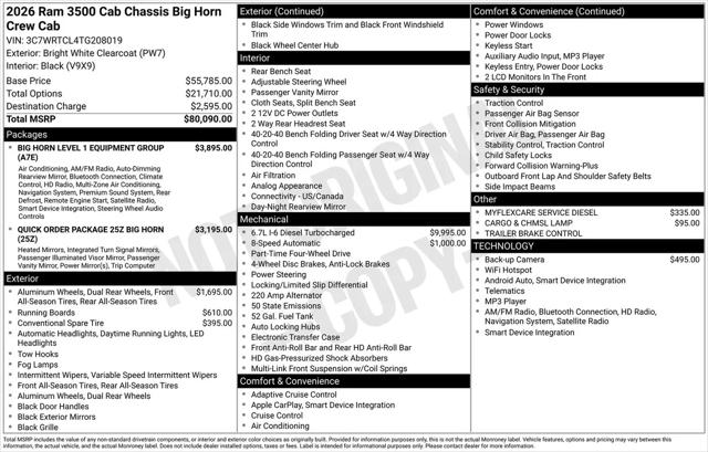 2026 Ram 3500 Tradesman/Big Horn