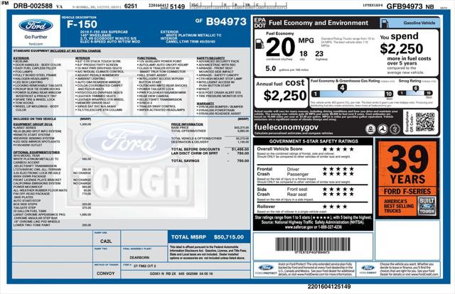 2016 Ford F-150 LARIAT