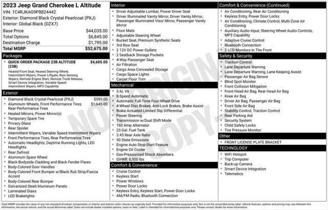 2023 Jeep Grand Cherokee L Altitude 4x4 2023 Jeep Grand Cherokee L Altitude 4x4