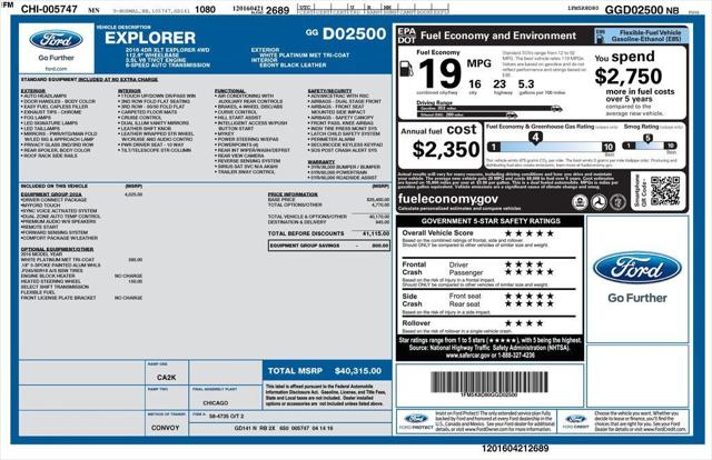 2016 Ford Explorer XLT 2016 Ford Explorer XLT