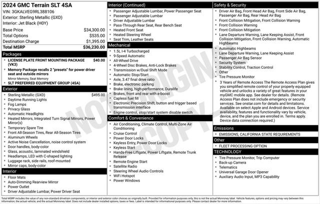 2024 GMC Terrain AWD SLT 2024 GMC Terrain AWD SLT