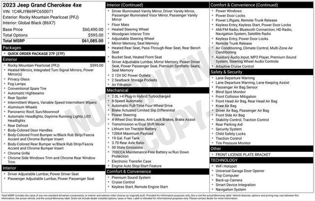 2023 Jeep Grand Cherokee 4xe 4xe