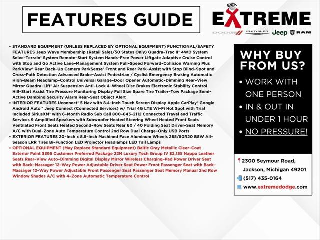 2022 Jeep Grand Cherokee Overland 4x4 2022 Jeep Grand Cherokee Overland 4x4