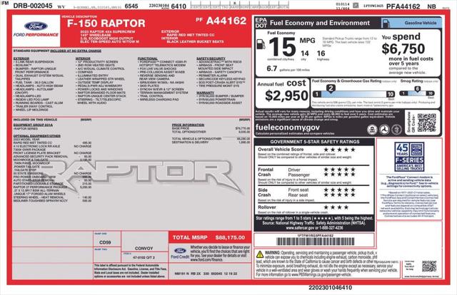 2023 Ford F-150 Raptor 2023 Ford F-150 Raptor