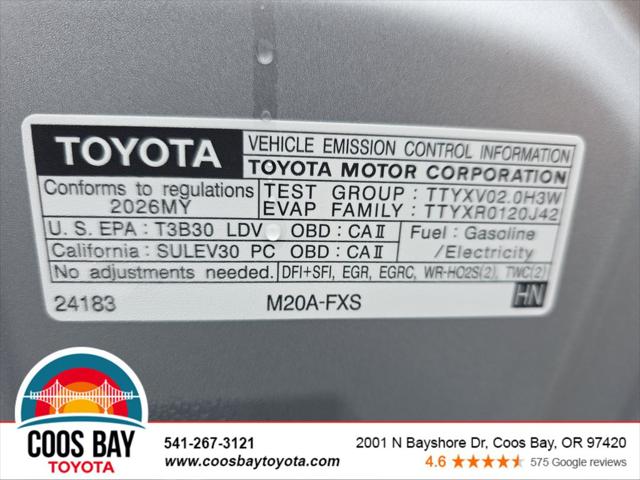 2026 Toyota Prius Plug-In SE
