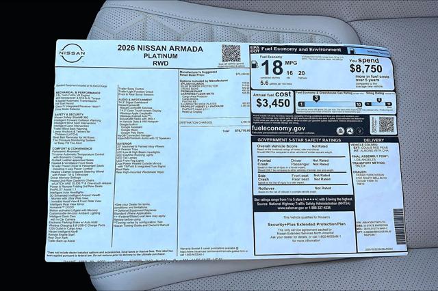 2026 Nissan Armada Platinum