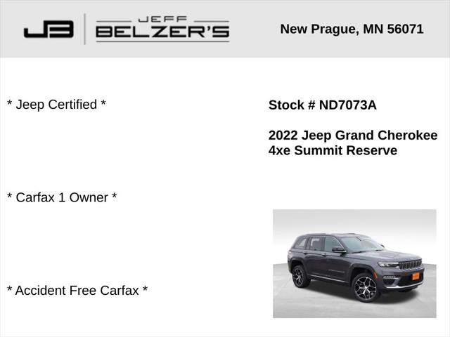 2022 Jeep Grand Cherokee 4xe Summit Reserve 4x4