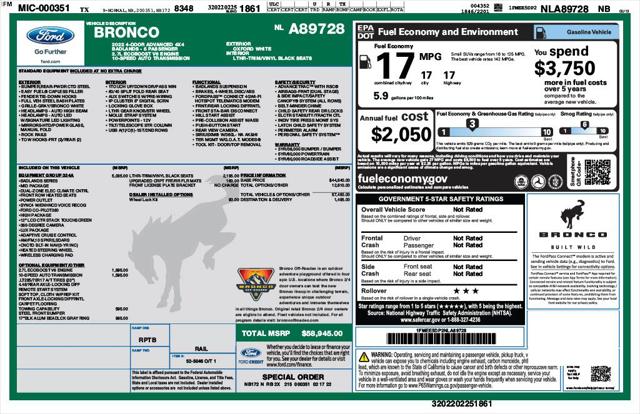 2022 Ford Bronco Badlands 2022 Ford Bronco Badlands