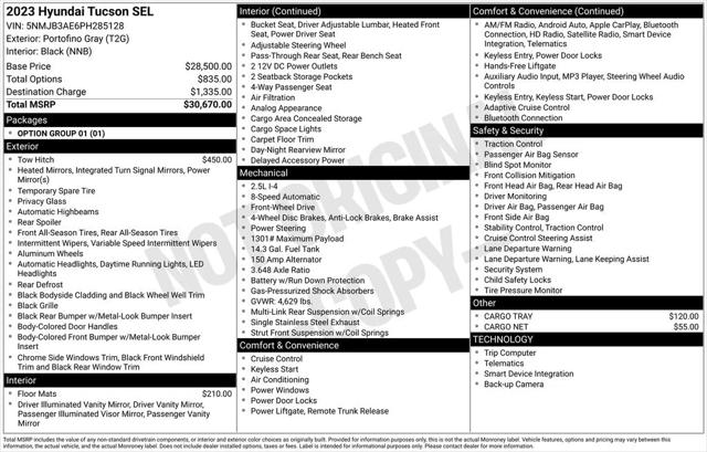 2023 Hyundai Tucson SEL 2023 Hyundai Tucson SEL