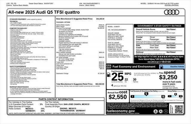 2025 Audi Q5 Premium Plus TFSI quattro S tronic