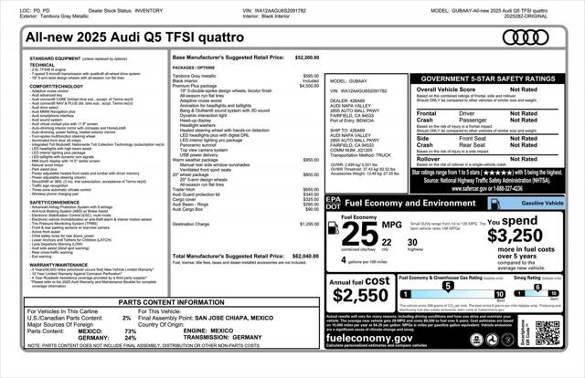 2025 Audi Q5 Premium Plus TFSI quattro S tronic