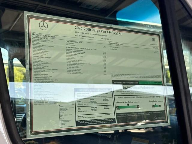 2026 Mercedes-Benz Sprinter 2500 Standard Roof 4-Cyl Diesel