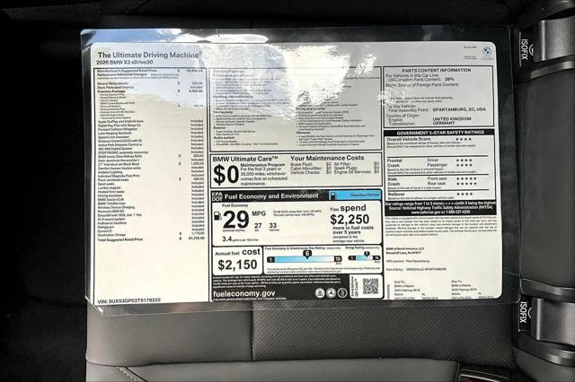 2026 BMW X3 30 xDrive