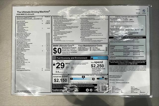 2026 BMW X3 30 xDrive