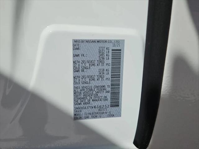 2026 Nissan Frontier Crew Cab SV 4x2