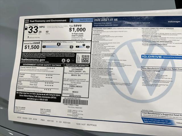 2026 Volkswagen Jetta SE