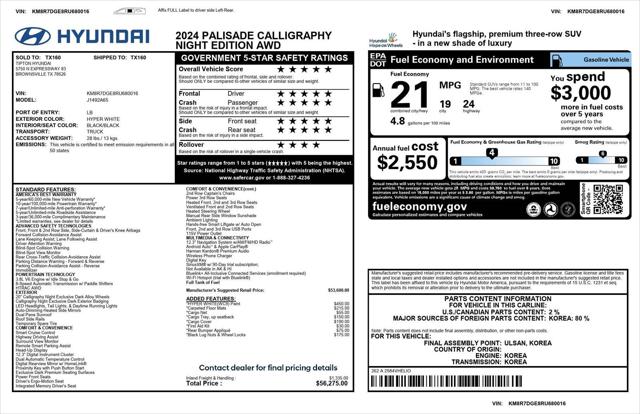 2024 Hyundai Palisade Calligraphy Night Edition 2024 Hyundai Palisade Calligraphy Night Edition