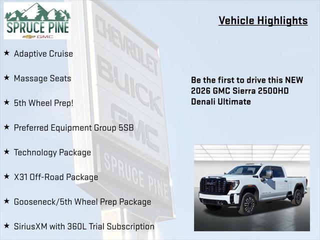 2026 GMC Sierra 2500HD Crew Cab, Standard Bed, Denali Ultimate, 4WD