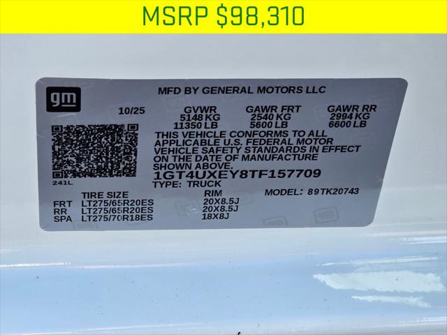 2026 GMC Sierra 2500HD Crew Cab, Standard Bed, Denali Ultimate, 4WD